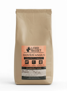 Lord Basset MONOPROTEIN bez obilovin HOVĚZÍ 12Kg